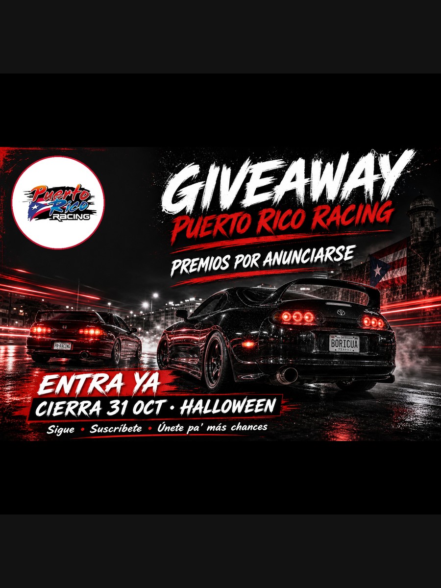Halloween giveaway Puerto Rico Racing — entra y participa