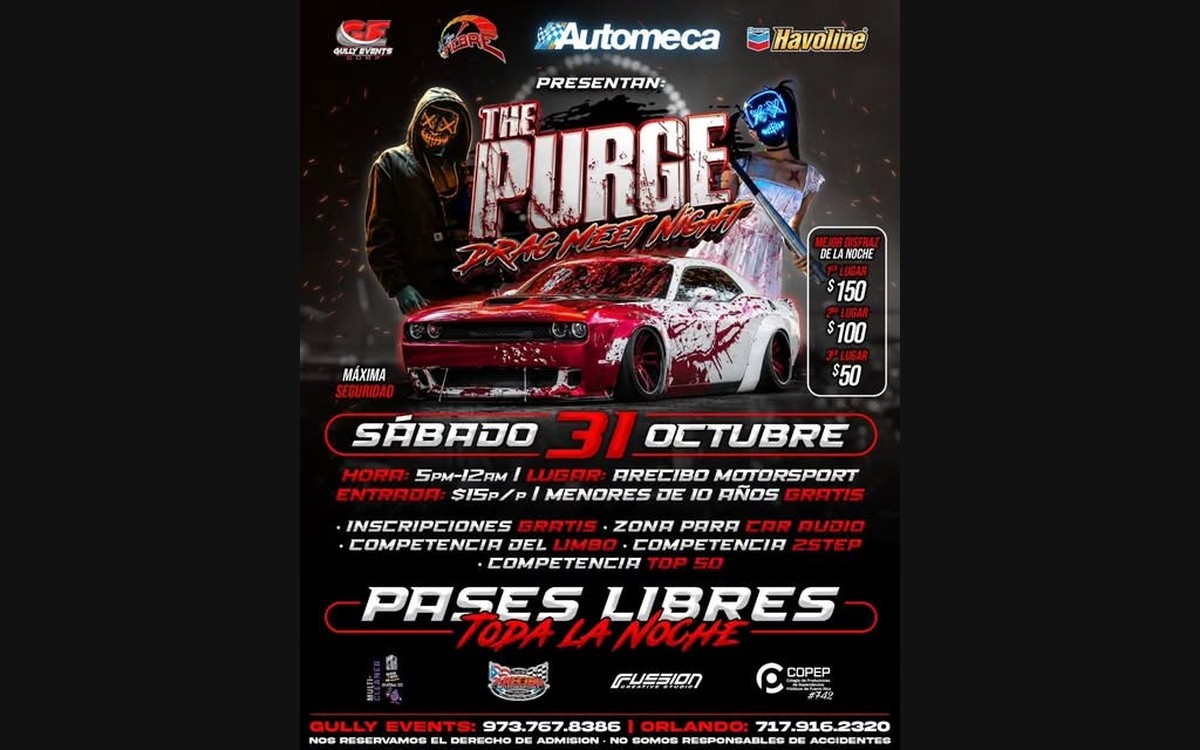 THE PURGE Drag Meet Night: guía para espectadores en Arecibo (31 de octubre)