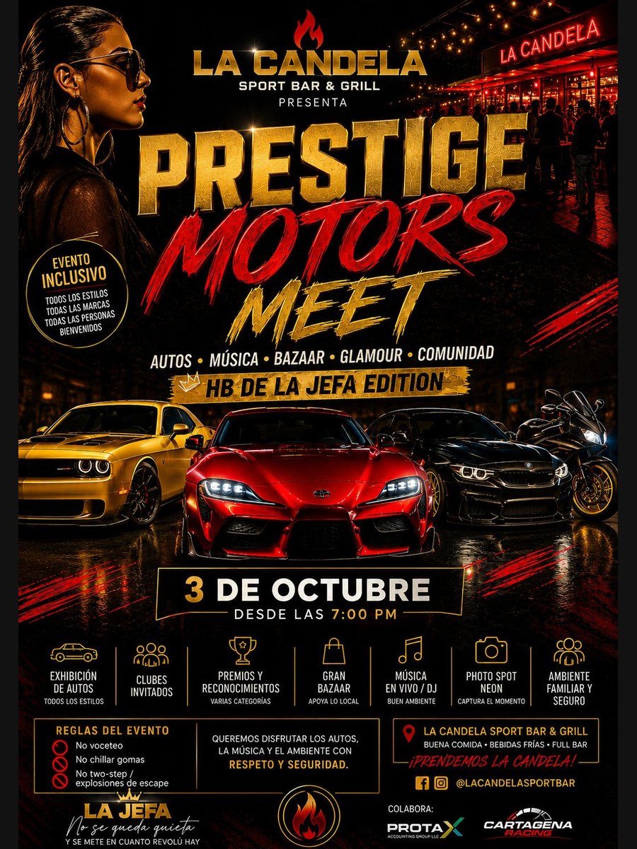 Prestige Motors Meet: sábado 3 de octubre en Toa Baja