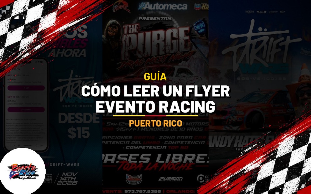 Cómo leer un flyer de evento racing (guía para la comunidad)