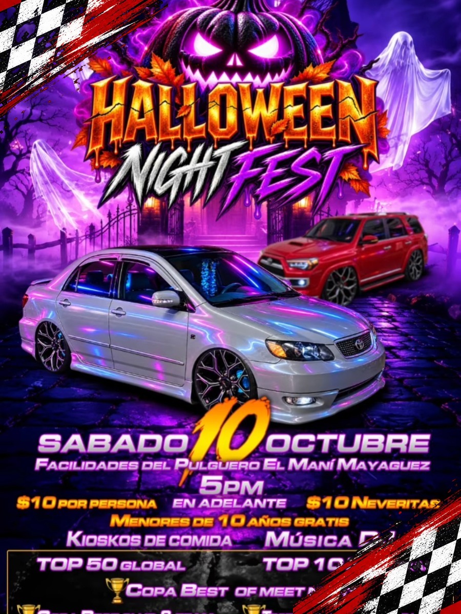Halloween Night Fest: sábado 10 de octubre en Mayagüez