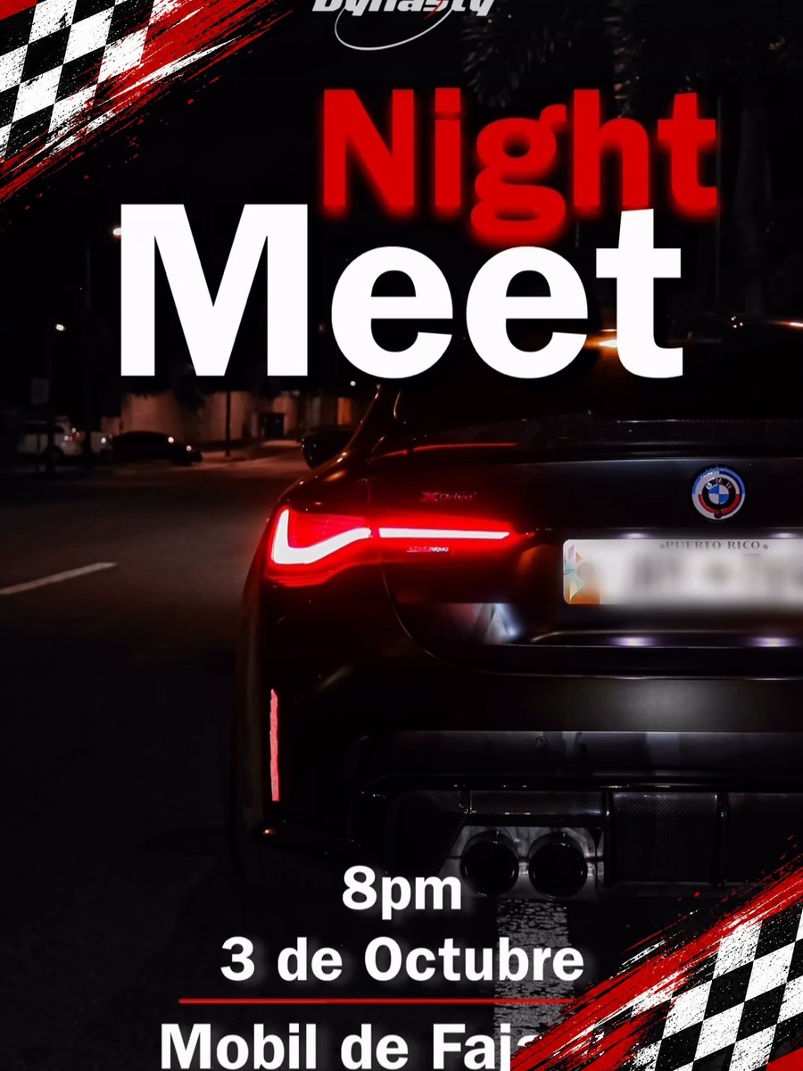 Night Meet: sábado 3 de octubre en Mobil de Fajardo