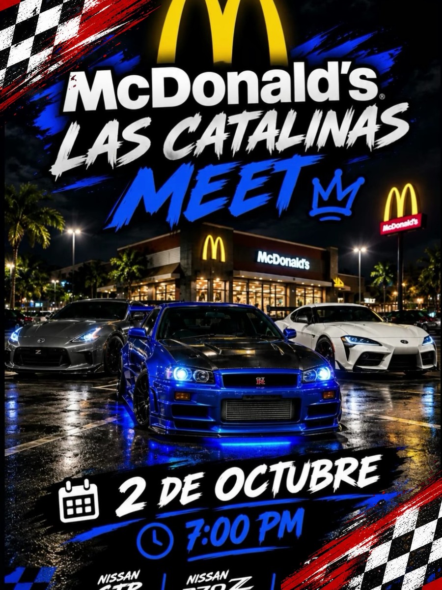 McDonald's Las Catalinas Meet: viernes 2 de octubre en Caguas
