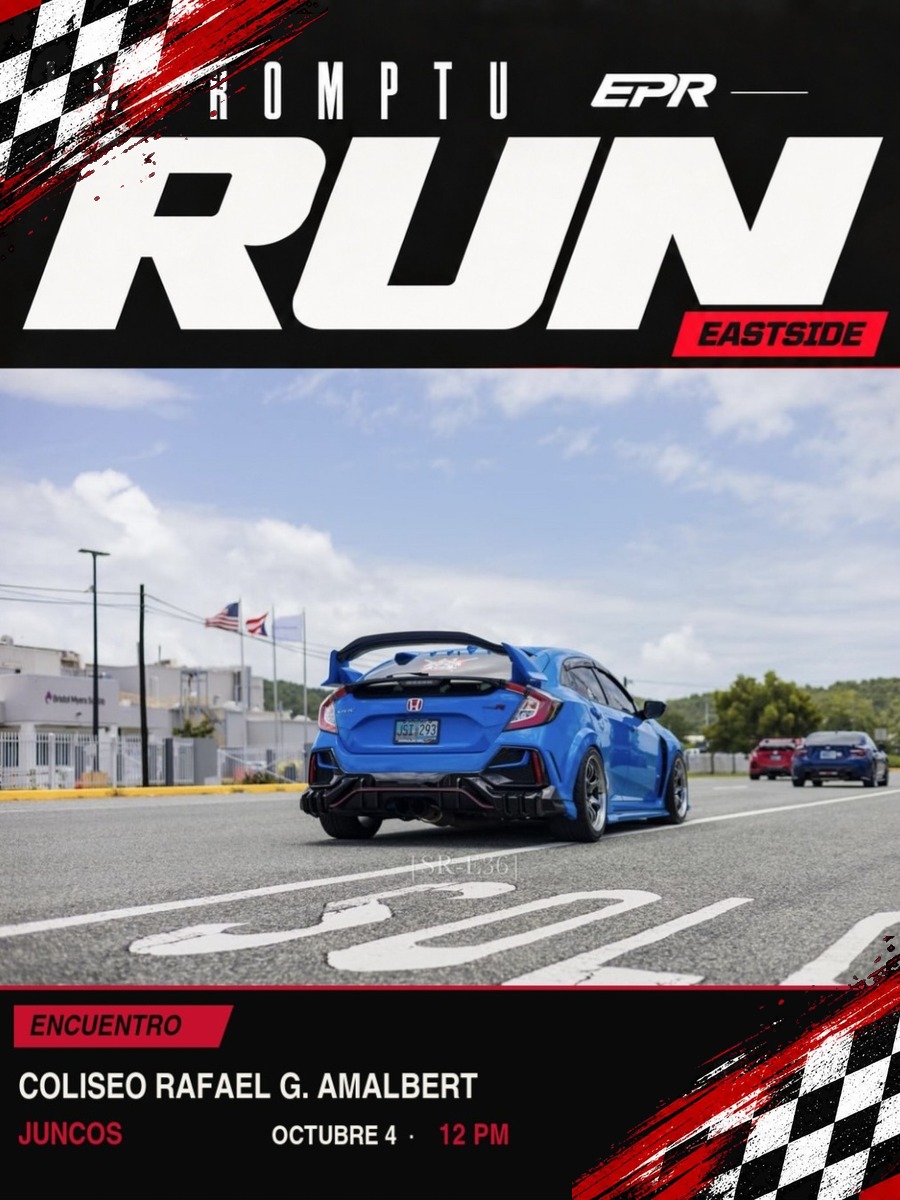 IMPROMPTU RUN EASTSIDE: domingo 4 de octubre en Coliseo Rafael G. Amalbert, Juncos