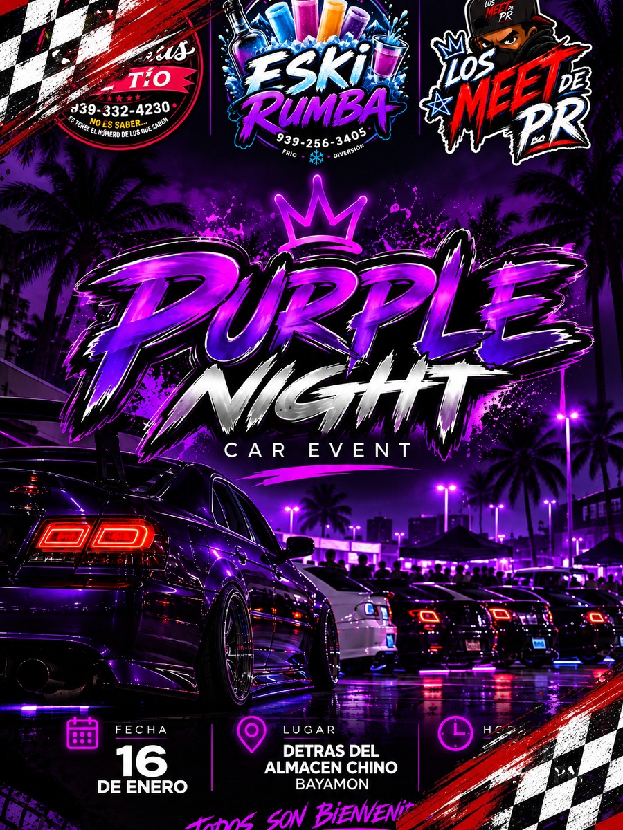 Purple Night: sábado 16 de enero 2027 en Bayamón