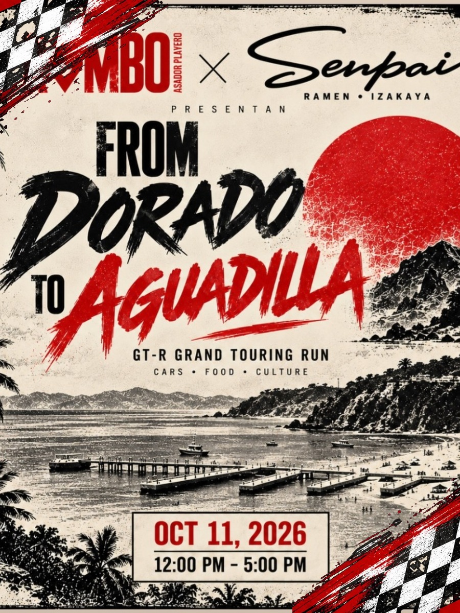 GT-R Grand Touring Run: domingo 11 de octubre desde Senpai Ramen, Aguadilla