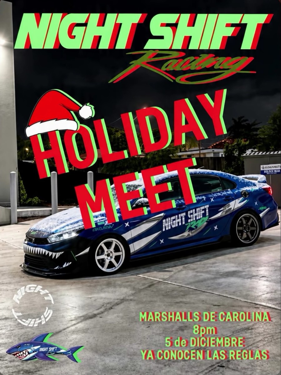 Night Shift Racing Holiday Meet: sábado 5 de diciembre en Marshalls de Carolina
