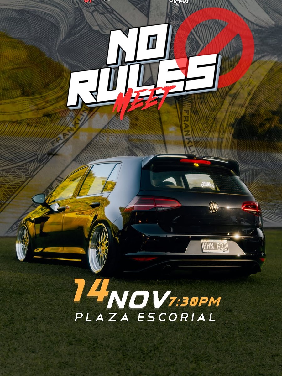 No Rules Meet: sábado 14 de noviembre en Plaza Escorial